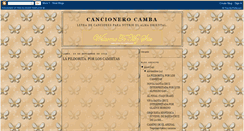 Desktop Screenshot of cancionerocamba.blogspot.com