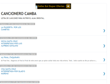 Tablet Screenshot of cancionerocamba.blogspot.com