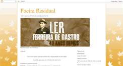 Desktop Screenshot of poeiraresidual.blogspot.com
