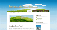 Desktop Screenshot of kayamancrystal.blogspot.com