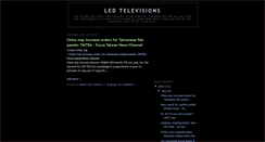 Desktop Screenshot of discountledtelevisions.blogspot.com