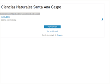 Tablet Screenshot of cienciasnaturalessantaanacaspe.blogspot.com