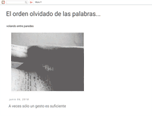 Tablet Screenshot of elordenolvidadodelaspalabras.blogspot.com