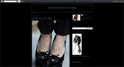 Desktop Screenshot of fashionmisstina.blogspot.com