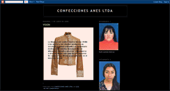 Desktop Screenshot of confeccionesanes.blogspot.com