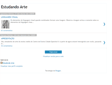 Tablet Screenshot of estudandoarte.blogspot.com