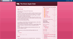 Desktop Screenshot of greenapplecider.blogspot.com
