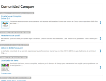 Tablet Screenshot of comunidadconquer.blogspot.com