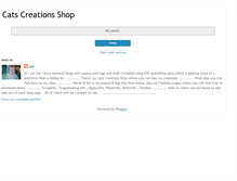 Tablet Screenshot of catscreationsshop.blogspot.com