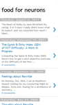 Mobile Screenshot of foodforneurons.blogspot.com