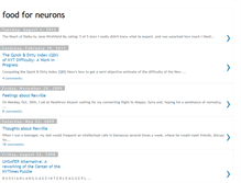 Tablet Screenshot of foodforneurons.blogspot.com