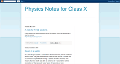 Desktop Screenshot of lfcsphysicsnotes.blogspot.com