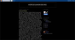 Desktop Screenshot of horsesandridding.blogspot.com