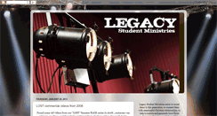 Desktop Screenshot of legacystudentministries.blogspot.com