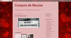 Desktop Screenshot of conjura-de-necios.blogspot.com