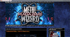 Desktop Screenshot of metalwizardmagazine.blogspot.com