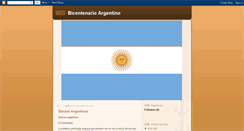 Desktop Screenshot of bicentenarioargentino2010.blogspot.com