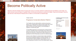 Desktop Screenshot of becomepoliticallyactive.blogspot.com