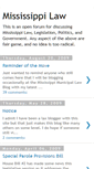 Mobile Screenshot of mississippi-law.blogspot.com