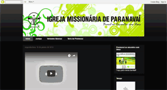 Desktop Screenshot of missionariaparanavai.blogspot.com