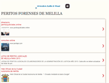 Tablet Screenshot of peritos-judiciales-melilla.blogspot.com