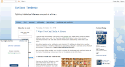 Desktop Screenshot of curioustendency.blogspot.com