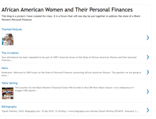 Tablet Screenshot of blackwomenfinances.blogspot.com