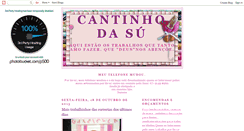 Desktop Screenshot of cantinhodasuartesanatos.blogspot.com
