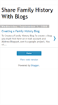 Mobile Screenshot of familyhistoryblogging.blogspot.com
