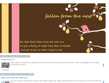 Tablet Screenshot of fallenfromthenest.blogspot.com