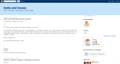 Desktop Screenshot of indiaandissues.blogspot.com