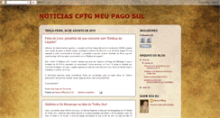 Desktop Screenshot of noticiasmeupagosul.blogspot.com