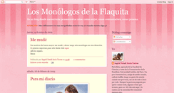 Desktop Screenshot of monologosdelaflaquita.blogspot.com