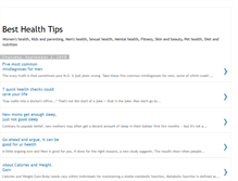 Tablet Screenshot of besthealthtip.blogspot.com