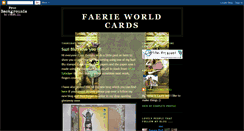 Desktop Screenshot of faerieworldcards.blogspot.com