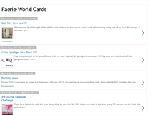 Tablet Screenshot of faerieworldcards.blogspot.com