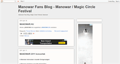 Desktop Screenshot of manowar-fans.blogspot.com
