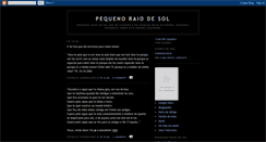 Desktop Screenshot of pequenoraiodesol.blogspot.com