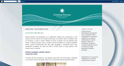 Desktop Screenshot of cristinaferrariacupuntura.blogspot.com