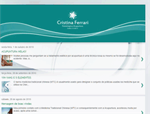 Tablet Screenshot of cristinaferrariacupuntura.blogspot.com