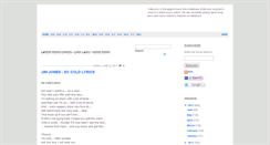 Desktop Screenshot of cafelyrics.blogspot.com