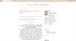 Desktop Screenshot of lizandgemswedding.blogspot.com