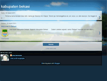 Tablet Screenshot of kabupaten-of-bekasi.blogspot.com