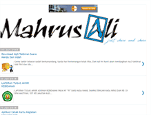 Tablet Screenshot of mahruz-blog.blogspot.com