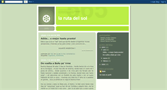 Desktop Screenshot of larutadelsol.blogspot.com