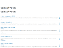Tablet Screenshot of celestial-voices.blogspot.com