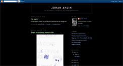 Desktop Screenshot of johanahlin.blogspot.com