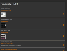 Tablet Screenshot of practicals-dot-net.blogspot.com