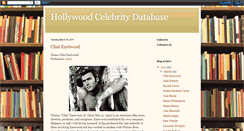 Desktop Screenshot of hollywoodcelebritydatabase.blogspot.com