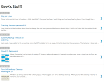Tablet Screenshot of geeks-stuff.blogspot.com